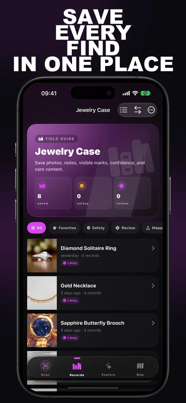 Jewelr AI: Jewelry ID screenshot 2: piece of jewelry identification