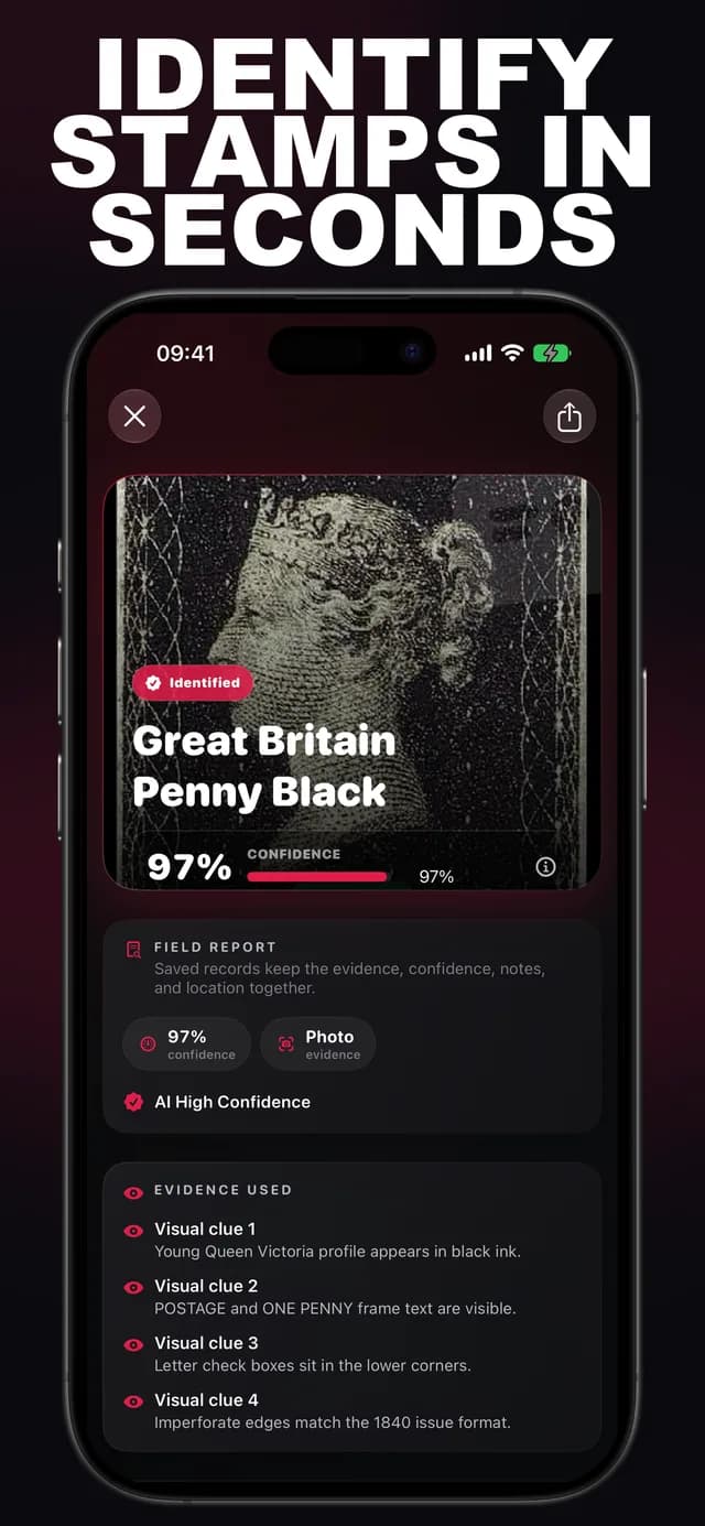 Stamply AI: Stamp ID screenshot 1: stamp identification