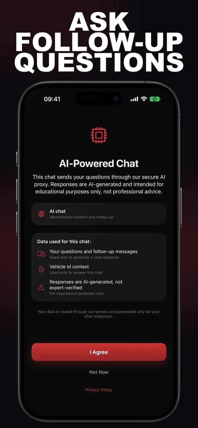 Vroom AI: Car Identifier screenshot 5: car identification
