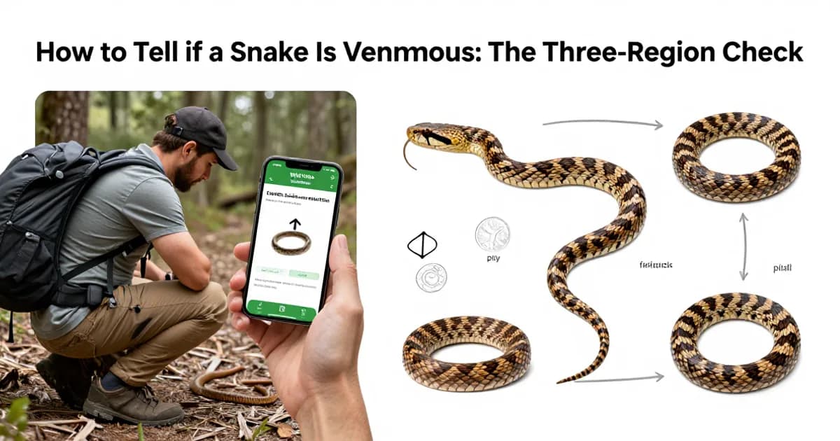How to Tell if a Snake Is Venomous: The Three-Region Check